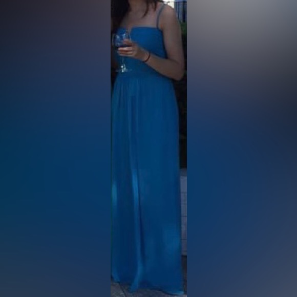 Laundry by Shelli Segal Gown, Ocean Blue - Picture 9 of 10